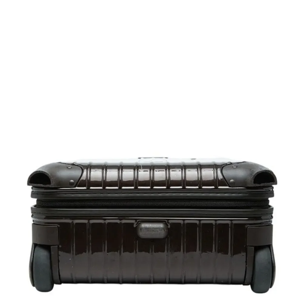 Rimowa Salsa Deluxe 2-Wheel Carry-On Suitcase Brown Polycarbonate